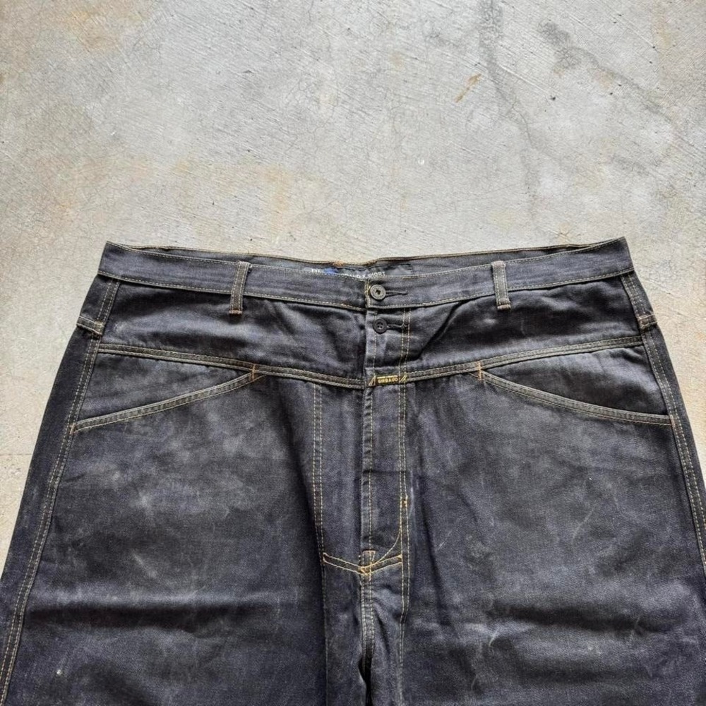 Baggy Black Girbaud Jorts Denim Jean Shorts Southpole Styl Vintage Y2K 42 - Picture 5 of 6